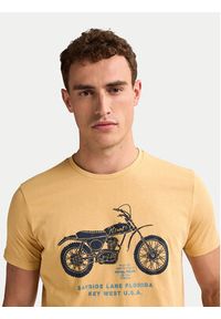 Petrol Industries T-Shirt M-1050-TSR707 Żółty Regular Fit. Kolor: żółty. Materiał: bawełna #4