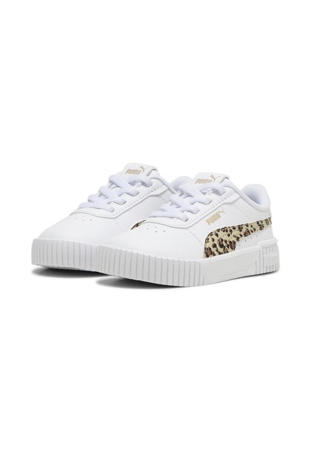 Puma - Sneakersy dla małych dzieci Carina 2.0 Animal Update PUMA White Putty Gold Beige. Kolor: biały, wielokolorowy, beżowy