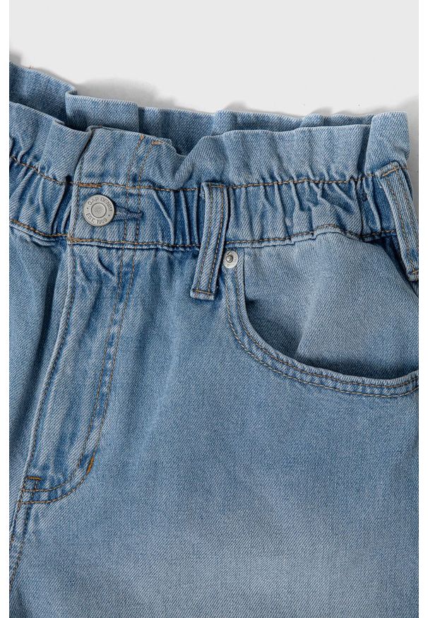 GAP Szorty jeansowe dziecięce gładkie. Kolor: niebieski. Materiał: jeans. Wzór: gładki