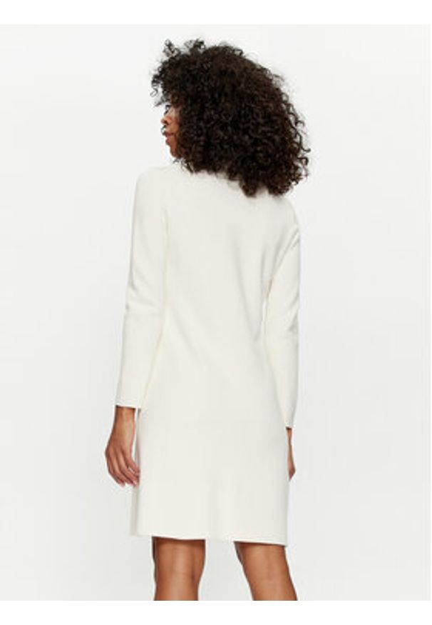 TwinSet - TWINSET Sukienka dzianinowa 241TP3094 Écru Regular Fit. Materiał: wiskoza