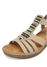 Rieker Sandały V2451-62 Beżowy. Kolor: beżowy. Materiał: syntetyk, materiał #5