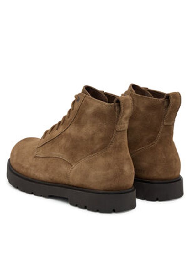Birkenstock Trapery Highwood Lace Mid M 1030965 Brązowy. Kolor: brązowy. Materiał: skóra, zamsz
