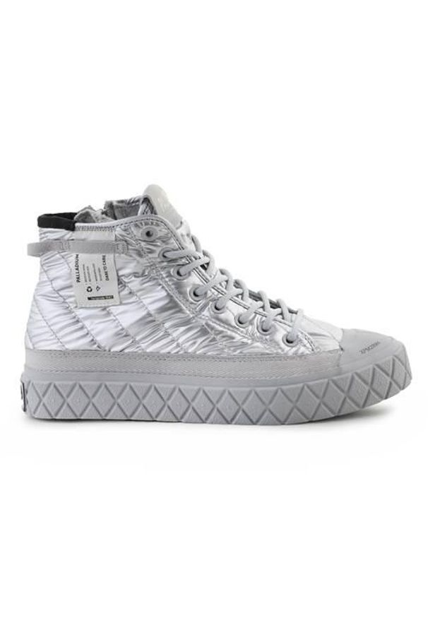 Buty do chodzenia damskie Palladium Palla Ace Re-quilt. Zapięcie: zamek. Kolor: szary. Materiał: materiał, tkanina, syntetyk. Szerokość cholewki: normalna. Sport: turystyka piesza