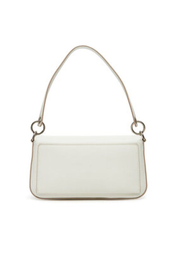 Calvin Klein Torebka Sculpted Flap Shoulder Pouch LV04K3148G Biały. Kolor: biały. Materiał: skórzane