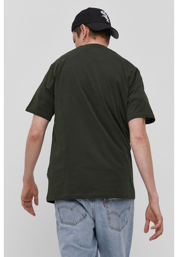 Dickies - T-shirt. Okazja: na co dzień. Kolor: zielony. Materiał: dzianina. Wzór: gładki. Styl: casual