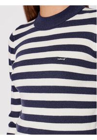 Levi's® Sweter Sweat A0719-0003 Granatowy Slim Fit. Kolor: niebieski. Materiał: syntetyk #3