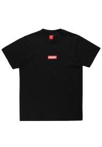 Koszulka Prosto Klasyk Redbox KL231MTEE1042 - czarna. Kolor: czarny. Materiał: bawełna, dzianina. Długość rękawa: krótki rękaw. Długość: krótkie