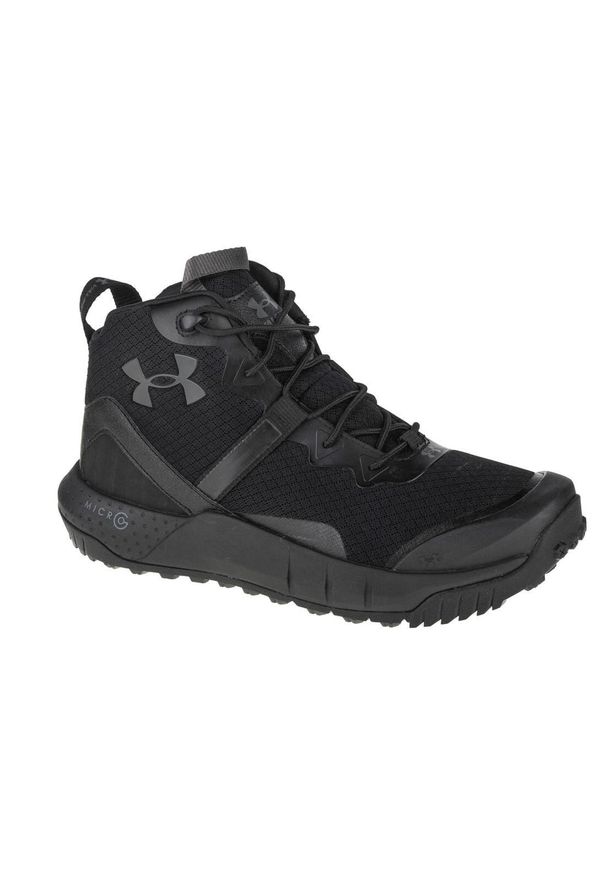 Buty trekkingowe męskie, Under Armour Micro G Valsetz Mid. Kolor: czarny. Sport: turystyka piesza