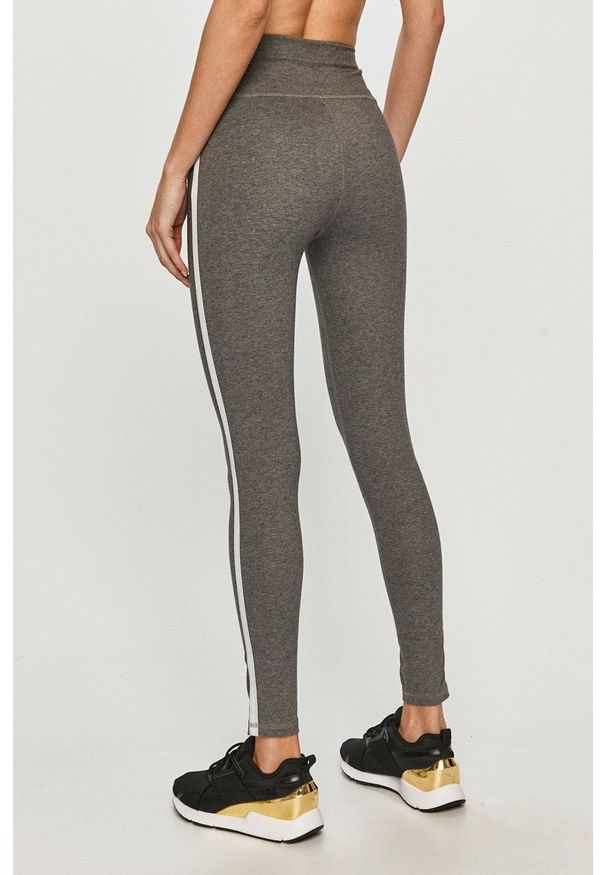 Under Armour - Legginsy. Kolor: szary. Materiał: dzianina. Wzór: gładki