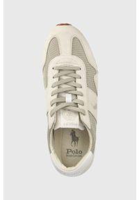Polo Ralph Lauren sneakersy TRAIN 85 kolor szary. Nosek buta: okrągły. Zapięcie: sznurówki. Kolor: szary. Materiał: guma