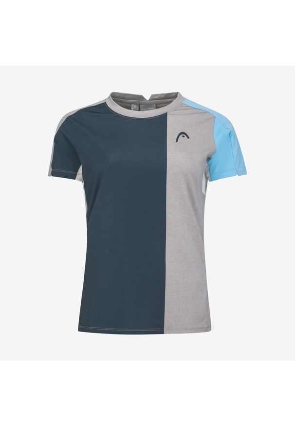 Head - T-Shirt damski PADEL Tech. Kolor: szary, niebieski, wielokolorowy. Materiał: mesh