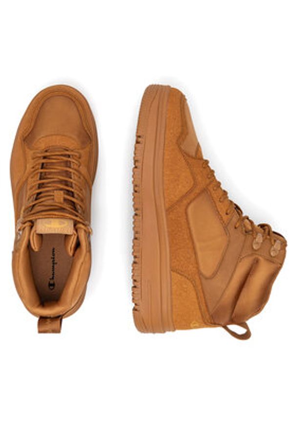 Champion Sneakersy RD18 UTILITY WP MID S22298-MS502 Brązowy. Kolor: brązowy. Materiał: materiał