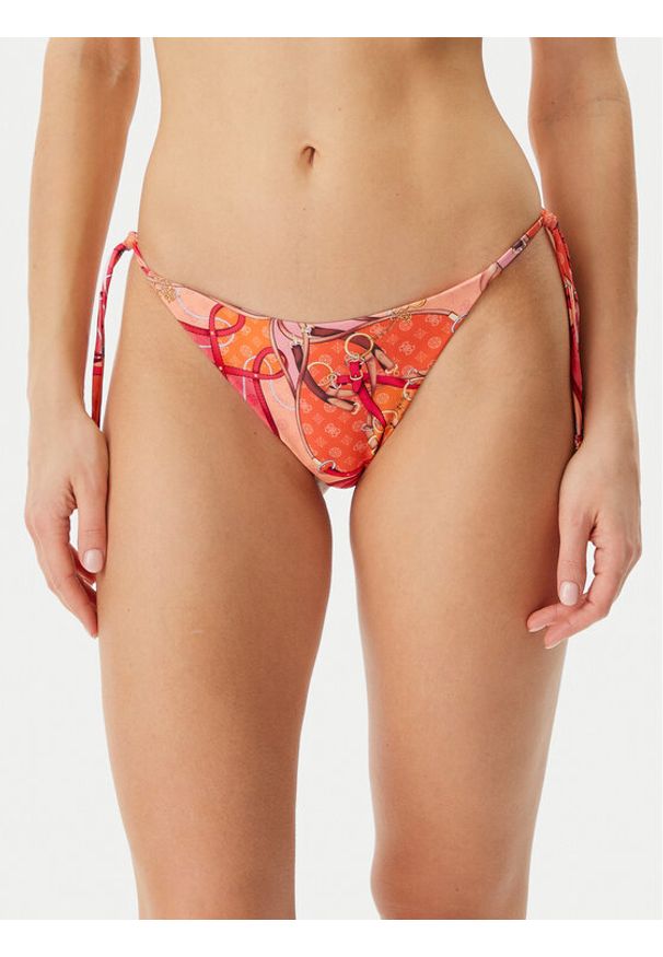 Guess Dół od bikini E5GO15 KCR12 Pomarańczowy. Kolor: pomarańczowy. Materiał: syntetyk