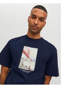 Jack & Jones - Jack&Jones T-Shirt Copenhagen 12227781 Granatowy Regular Fit. Kolor: niebieski. Materiał: bawełna #5