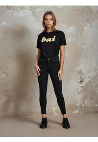 Sinsay - Jeansy skinny fit - czarny. Kolor: czarny