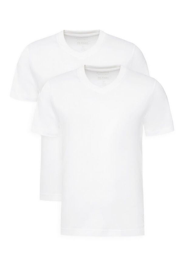 Tom Tailor Komplet t-shirtów 1037738 Biały Regular Fit. Kolor: biały. Materiał: bawełna