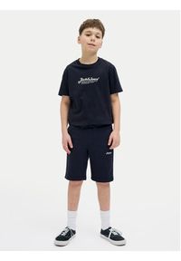Jack & Jones - Jack&Jones Szorty sportowe Gordon 12270663 Granatowy Slim Fit. Kolor: niebieski. Materiał: bawełna. Styl: sportowy #3