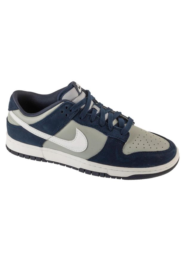 Nike - Buty sportowe Sneakersy męskie, Dunk Low Retro. Kolor: niebieski. Sport: turystyka piesza