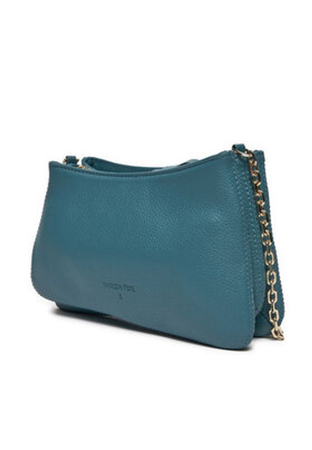 Patrizia Pepe Torebka 2B0103/L133-G592 Turkusowy. Kolor: turkusowy. Materiał: skórzane