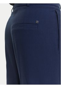 Hugo - HUGO Spodnie materiałowe Harenau 50542606 Granatowy Relaxed Fit. Kolor: niebieski. Materiał: bawełna