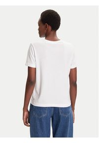 GANT - Gant T-Shirt Bisiklet Yaka 4200277 Biały Regular Fit. Kolor: biały. Materiał: bawełna #5