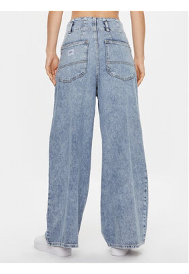 Lee Jeansy 112341361 Niebieski Straight Leg. Kolor: niebieski