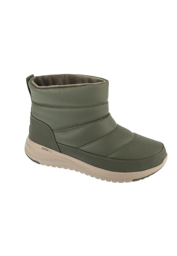 skechers - Buty zimowe damskie, On-The-Go Stellar - Alpine Adventure. Kolor: zielony. Sezon: zima