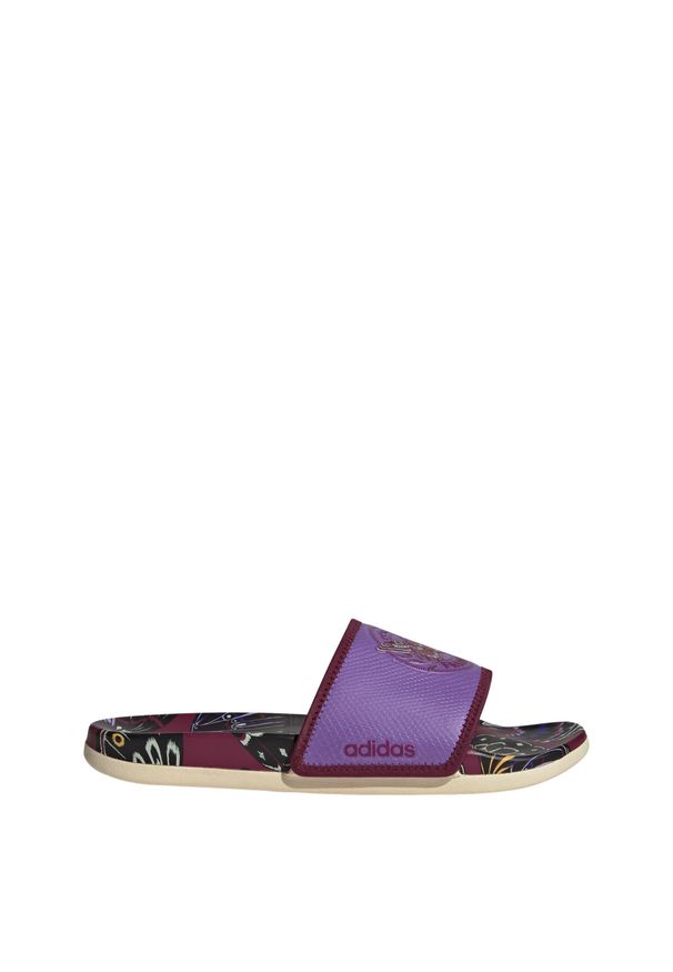 Adidas - Klapki Adilette Komfort. Kolor: czerwony, fioletowy, wielokolorowy