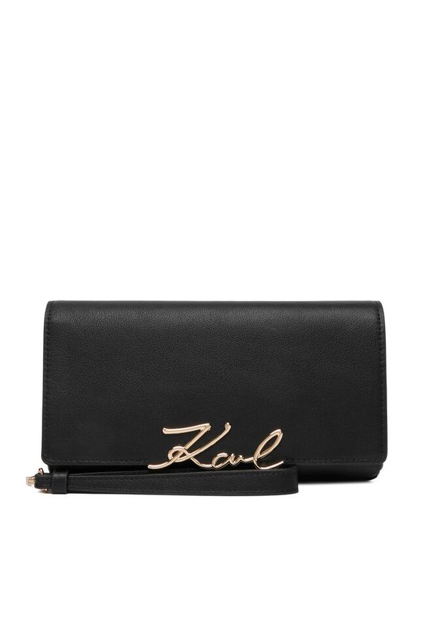 Karl Lagerfeld - Portfel KARL LAGERFELD. Kolor: czarny