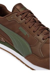 Puma Sneakersy St Runner V4 L 39906929 Brązowy. Kolor: brązowy. Materiał: skóra #6