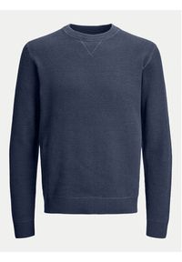 Jack & Jones - Jack&Jones Sweter 12264668 Niebieski Regular Fit. Kolor: niebieski. Materiał: bawełna #10