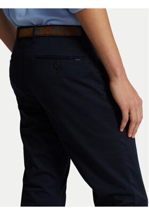 Polo Ralph Lauren Chinosy 710644988002 Granatowy Slim Fit. Kolor: niebieski. Materiał: bawełna