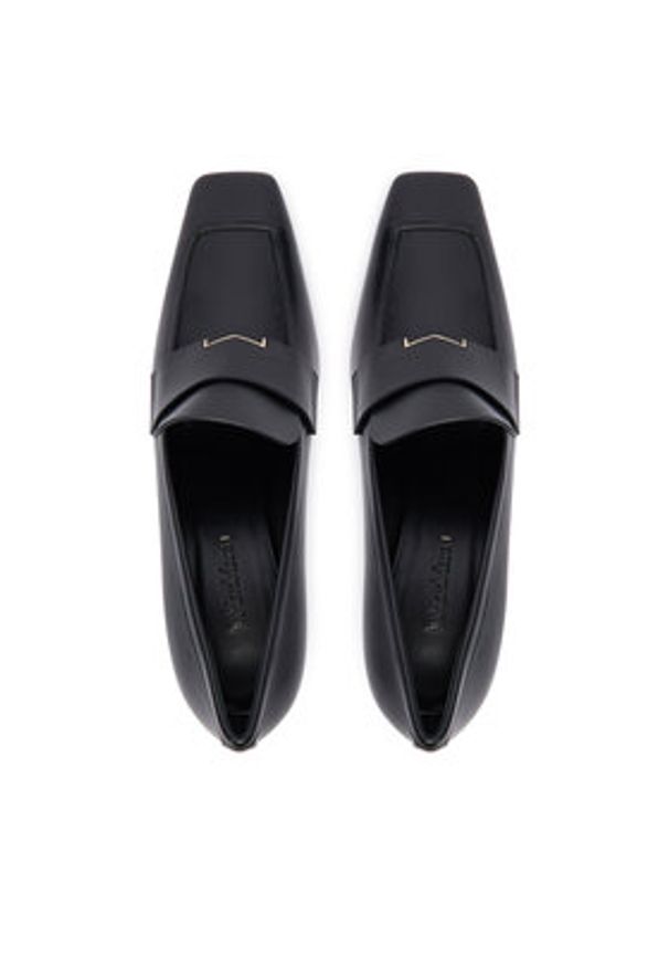 Max Mara Półbuty Hregentmoc 2524526032600 Czarny. Kolor: czarny. Materiał: skóra