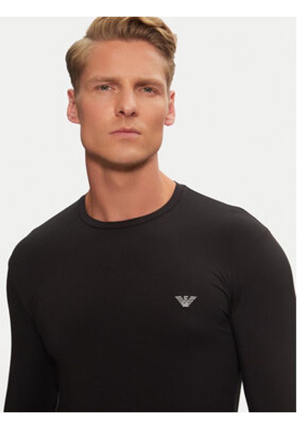 Emporio Armani Underwear Longsleeve 111984 4F511 00020 Czarny Regular Fit. Kolor: czarny. Długość rękawa: długi rękaw