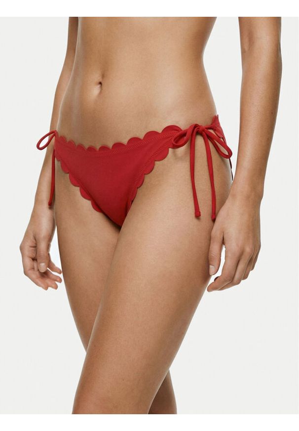Hugo - HUGO Dół od bikini Original 50555675 Czerwony Regular Fit. Kolor: czerwony. Materiał: syntetyk