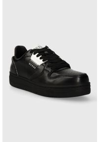 Guess sneakersy ANCONA ECO kolor czarny FM8ANE SMA12. Nosek buta: okrągły. Zapięcie: sznurówki. Kolor: czarny #5