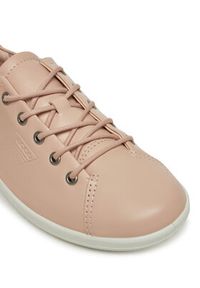 ecco - ECCO Sneakersy Soft 2.0 Tie 20650311118 Różowy. Kolor: różowy. Materiał: skóra