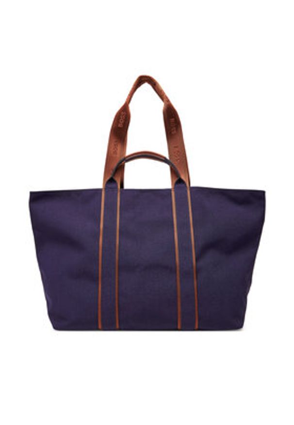 BOSS Torebka Palmah Tote 50546461 Granatowy. Kolor: niebieski