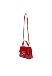 Pinko - PINKO Torebka Love One Top Handle Mini Light PE 25 PLTT 100071 A1UV Czerwony. Kolor: czerwony. Materiał: skórzane #4