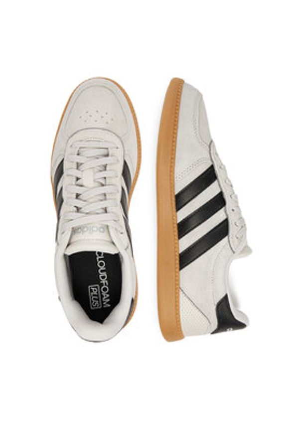 Adidas - adidas Sneakersy BREAKNET SLEEK JR0689 Szary. Kolor: szary. Materiał: zamsz, skóra