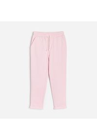 Reserved - Spodnie dresowe - Różowy. Kolor: różowy. Materiał: dresówka #1