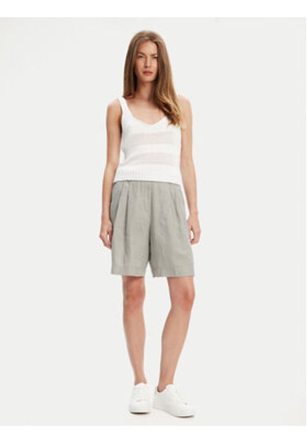 United Colors of Benetton - United Colors Of Benetton Top 1898DH018 Biały Relaxed Fit. Kolor: biały. Materiał: bawełna