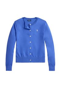 Polo Ralph Lauren Kardigan 211971871500 Niebieski Regular Fit. Typ kołnierza: polo. Kolor: niebieski. Materiał: bawełna #4