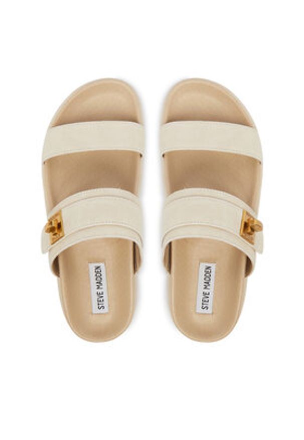 Steve Madden Klapki Take-TWO 11005321 Beżowy. Kolor: beżowy. Materiał: zamsz, skóra