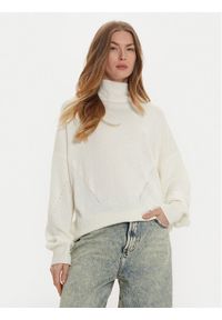 ViCOLO Sweter 77039S Écru Regular Fit. Materiał: syntetyk