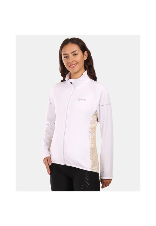 Damska polarowa warstwa środkowa Kilpi JUNIE-W. Kolor: biały. Materiał: polar. Sezon: zima. Sport: narciarstwo