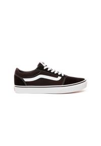 Vans - Buty na co dzień męskie VANS trampki skóra. Okazja: na co dzień. Kolor: czarny. Materiał: skóra