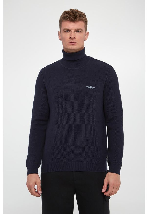 Aeronautica Militare - Golf męski wełniany AERONAUTICA MILITARE. Typ kołnierza: golf. Materiał: wełna