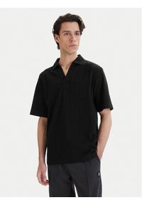 Hugo - HUGO Polo Dalibo 50556724 Czarny Relaxed Fit. Typ kołnierza: polo. Kolor: czarny. Materiał: bawełna #1