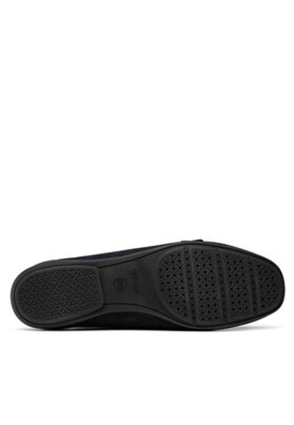 Geox Mokasyny D Annytah Moc A D84BMA 00032 C4007 Czarny. Kolor: niebieski. Materiał: nubuk, skóra